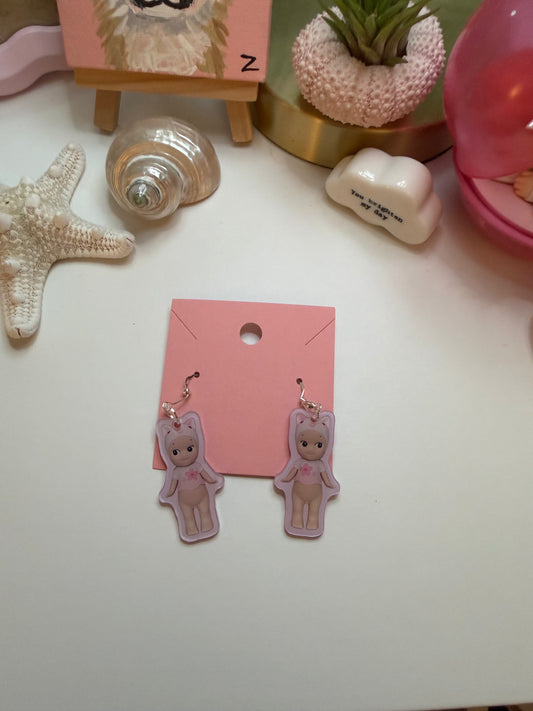 Sonny Cherry Cat Earrings
