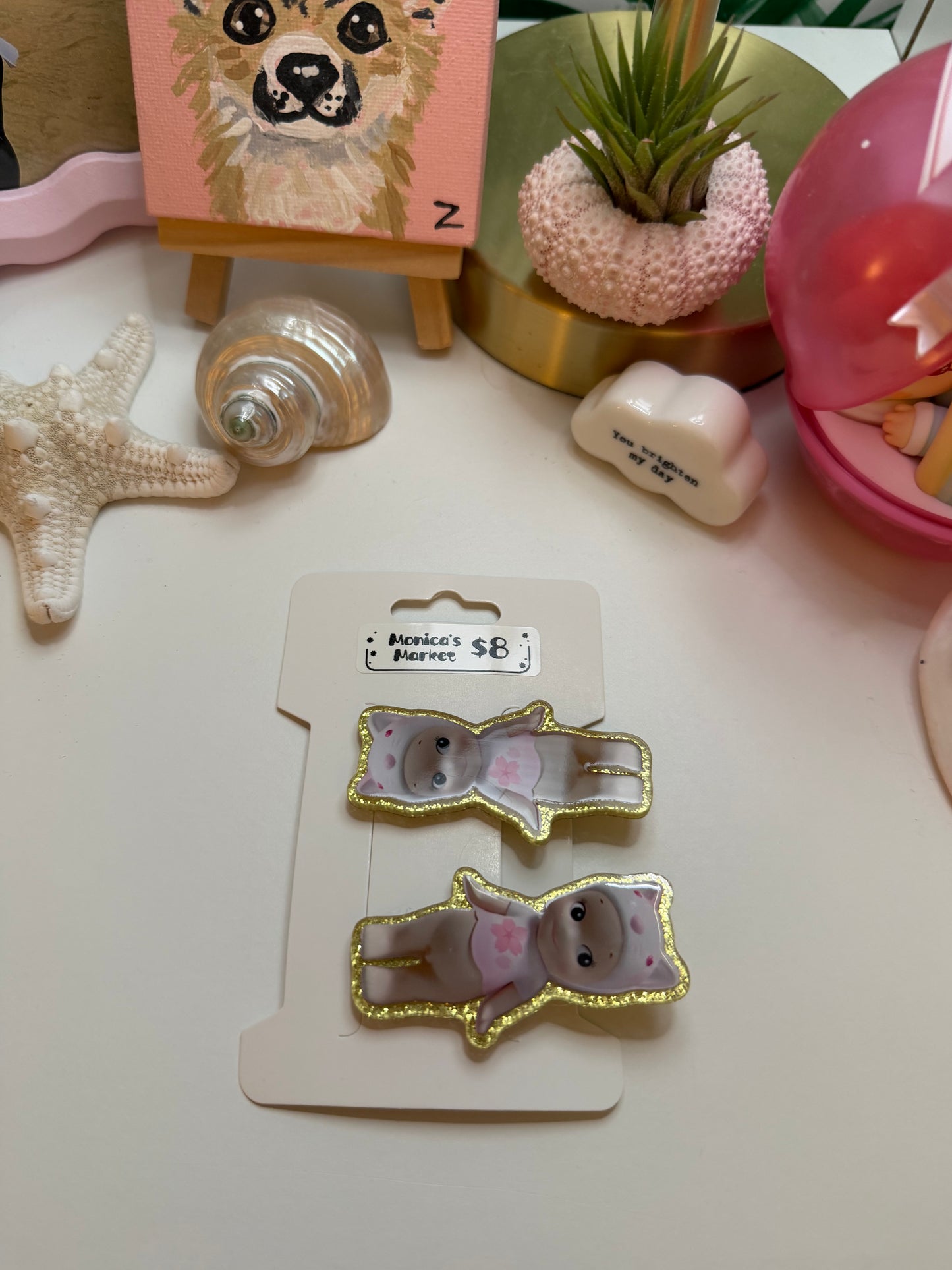 Angel Cherry Cat Clip
